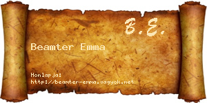Beamter Emma névjegykártya